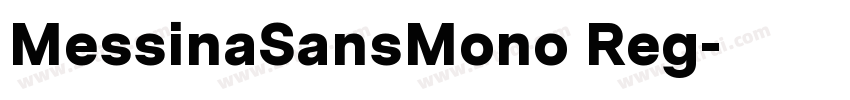 MessinaSansMono Reg字体转换